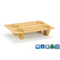 1/4 palete em madeira moldada 400 x 600 - resistência 250 kg