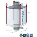 Big Bag com forro de 70 mícrons 90 x 90 x 110 1250 kg