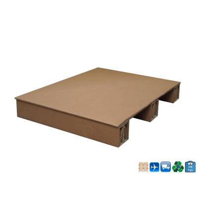 Meia palete de cartão 60 x 80 — suporta 300 kg