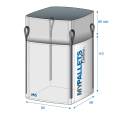 Big Bag voor zand, puin en grond 90X90X110-1500kg - vulslurf - gesloten platte bodem