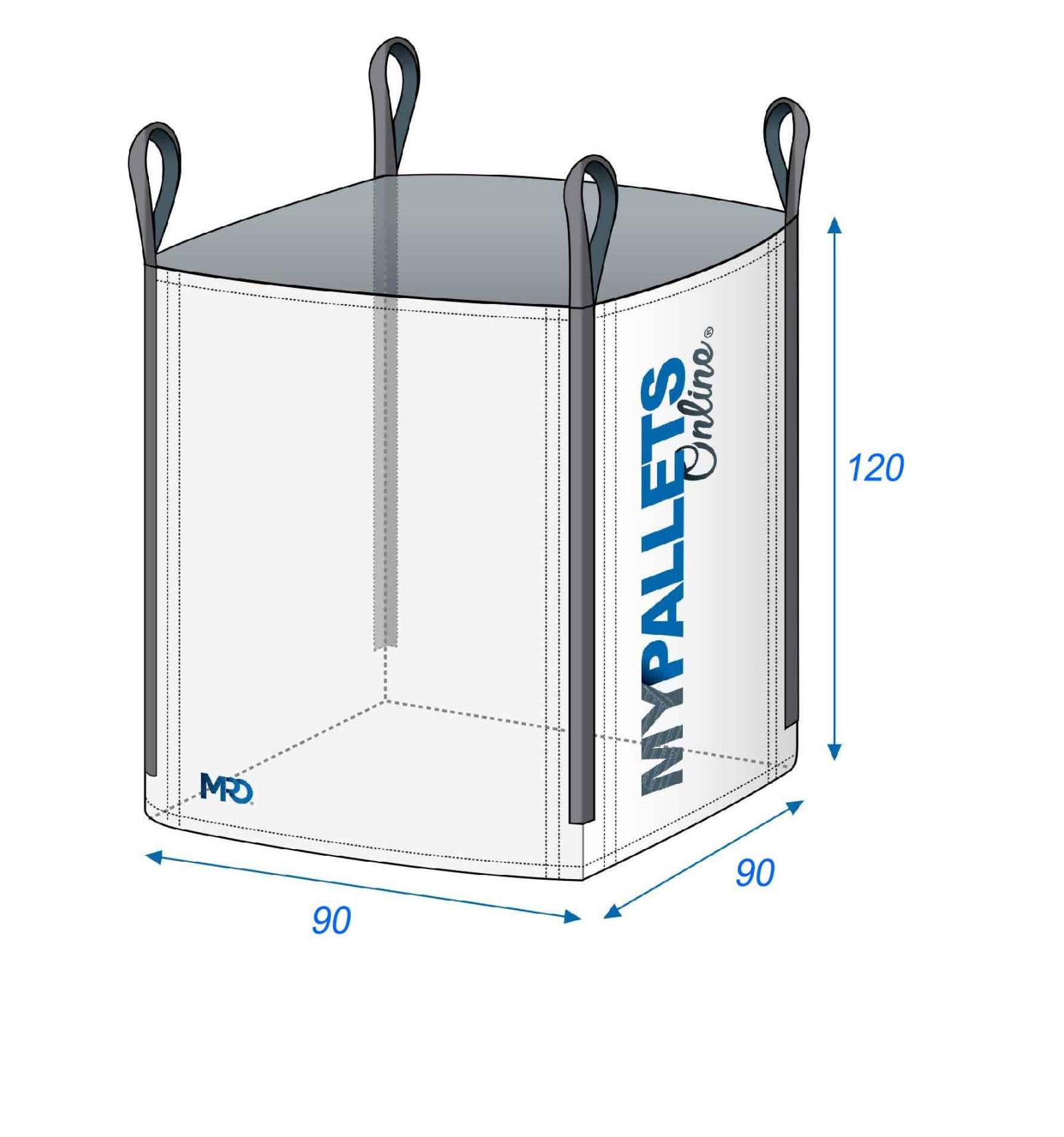Big Bag Standard ao melhor preço 90x90x120 1500 kg