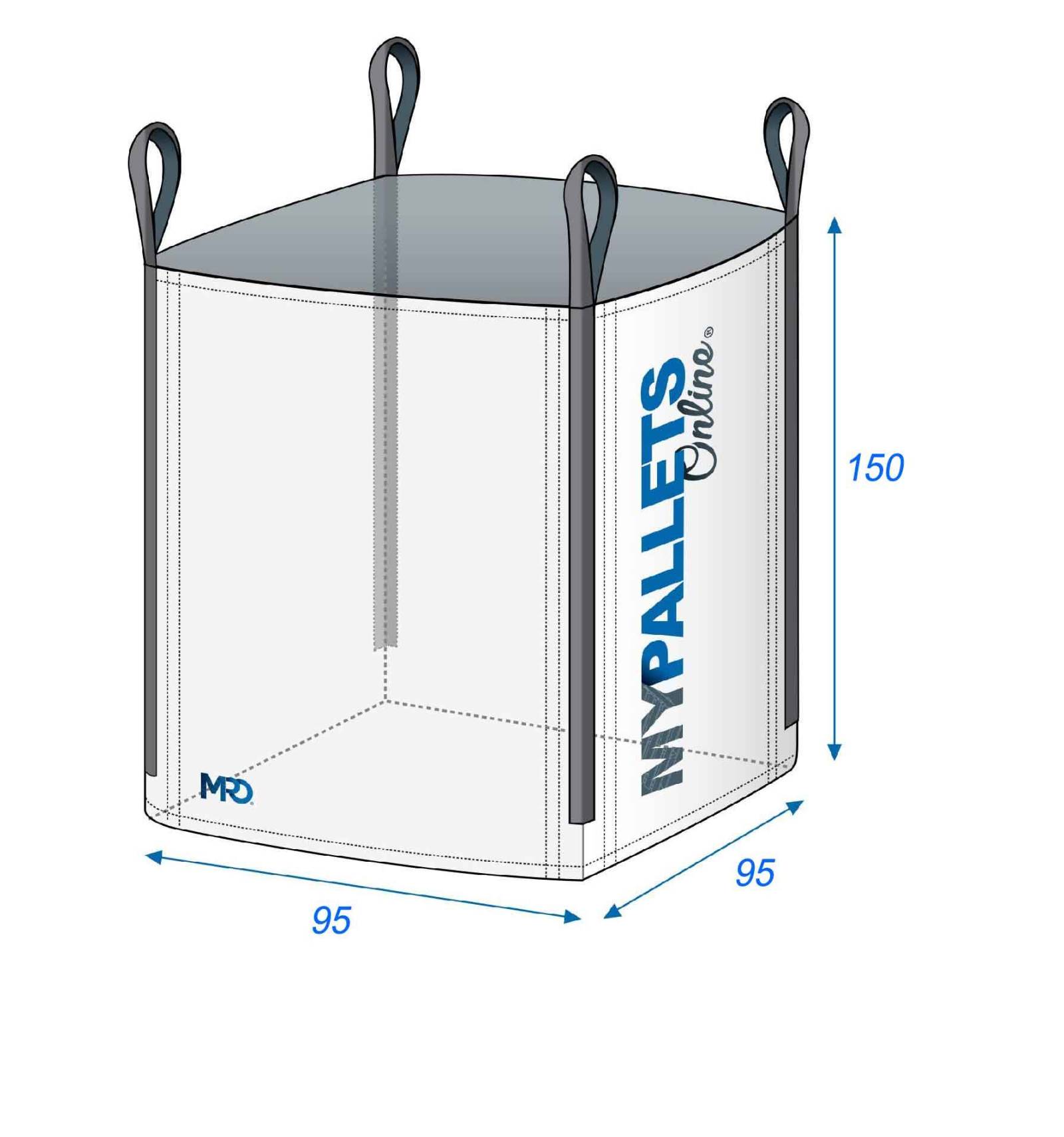 Big Bag agrarisch - potgrond & humus 95x95x150 1500 kg