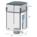 Big bag aarde en zand 90 x 90 x 100 cm — 1 ton — met ontlaadgoot