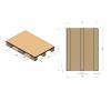 Cardboard Pallet 800 X 1200 X 100 -Loads 1200kg - Honeycomb Tray