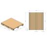Cardboard Pallet 1000 X 1200 X 100 - Honeycomb Tray