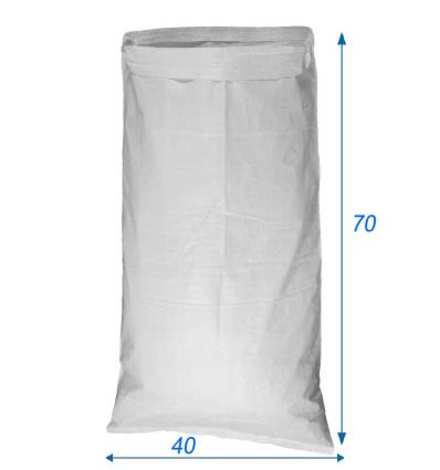 PP woven bag White 40X70