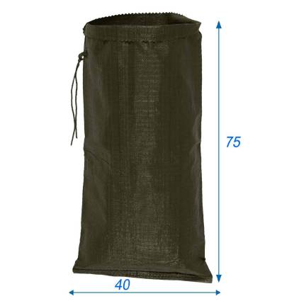 Polypro woven bag Green 40X75