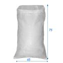 Saco em polipropileno reutilizável 32 litros 45x75 - branco