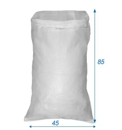 Bolsa tejida reutilizable Blanco 45X85 cm