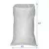 Reusable woven bag White 45X85
