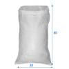 Polypropylene woven bag with lining White 35X60