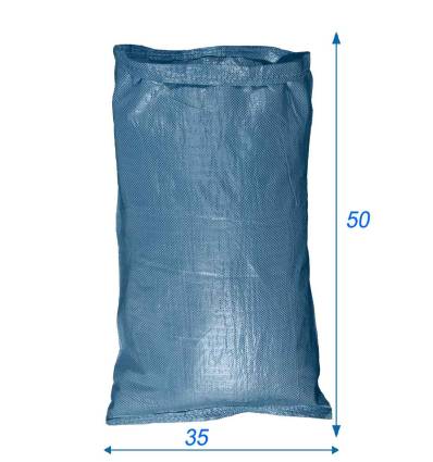 Gewebesack aus Polypropylen Mehrzweck Blau 50X80 cm