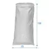 PP sacchi tessuta in rafia Bianco 75X130 cm