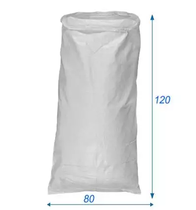 Mehrzweck Gewebesack aus Polypro Weiß 80X120 cm