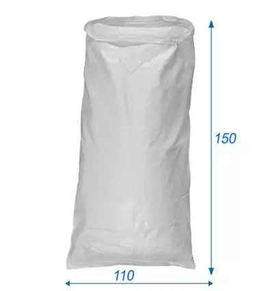 Bolsa tejida de PP Blanco 110X150 cm
