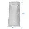 PP sacchi tessuta in rafia Bianco 110X150 cm