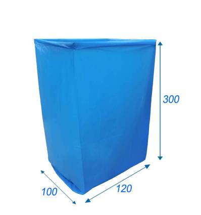 Funda para Big bag Azul 100X120X300 cm 120µ
