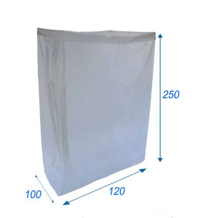 Cubierta de bolsa a granel Transparente 100X120X250