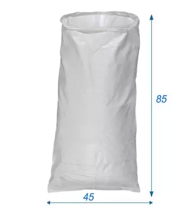 Sacs Polypropylène tissé avec doublure 45X85 35 litres- Blanc