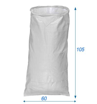 PP-zakken met voering 65 liter 60x105 - Wit