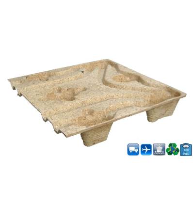 PALETE MOLDADO 1000 x 1000 CARGA 450 kg