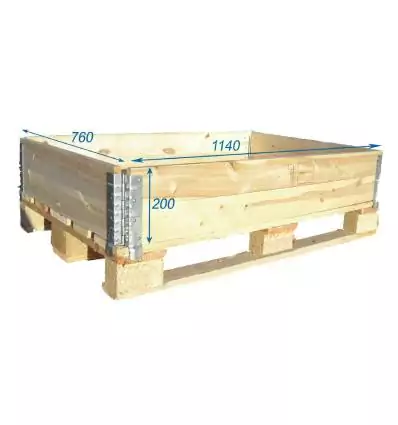 Cerco plegable de madera para palet 760X1140