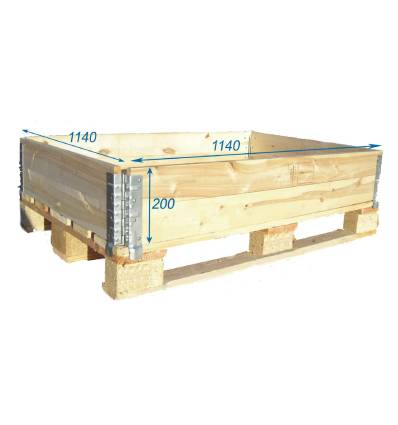 Cerco plegable de madera para palet 1140X1140