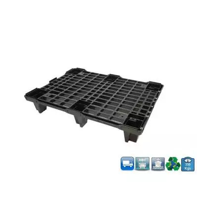 Plastic Pallet 600 X 800 X 130 - Open Tray
