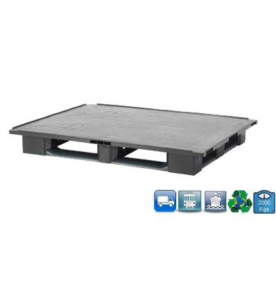 Palete de plástico 1100 x 1340 com 5 patins