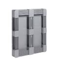 Palete de plástico 1000x1200 higiénico com 5 sapatas