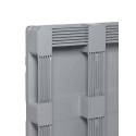 Palete de plástico 1000x1200 higiénico com 5 sapatas