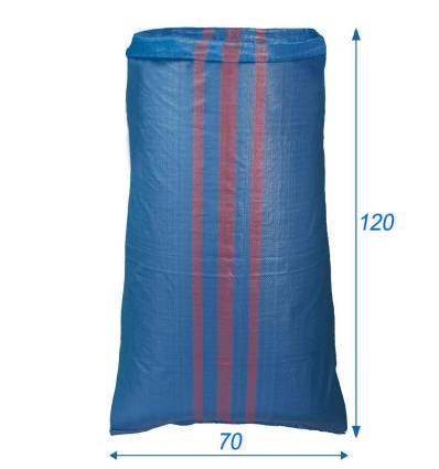 Sacchi tessuta riutilizzabile in rafia PP Blu 70X120 cm