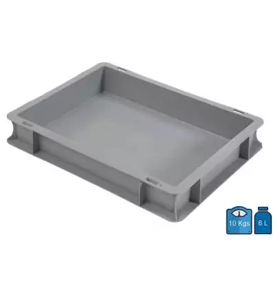 Plastic Crate 300x400 Full bottom & sides 6 Litres