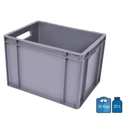 Plastic Crate 300x400 Full bottom & sides 25 Litres