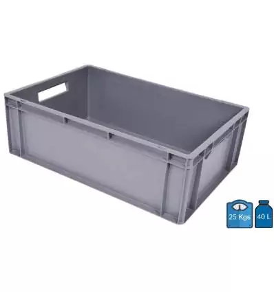 Plastic Box 400x600 Full bottom & sides 25 kg