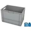 Plastic Box 400x600 Full bottom & sides 76 Litres