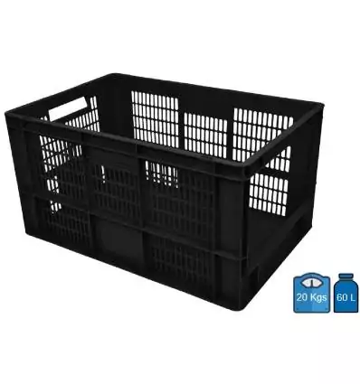 Picking crate 400x600 in plastic - 60 Liters