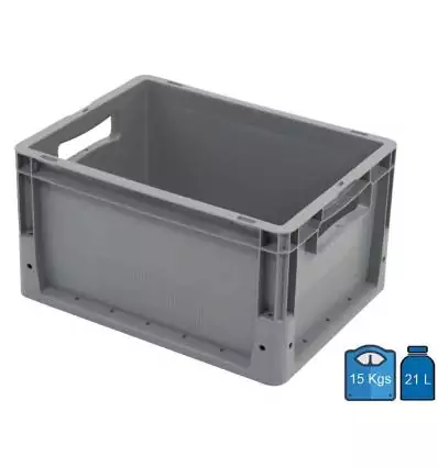Plastic crate 300x400 Bottom with holes for drainage 21 Litres