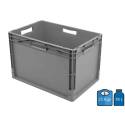 Caixa de plástico 600 x 400 com fundo reforçado — Capacidade: 78 litros