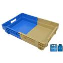 Nesteld kunststofbak 400 x 600 - 22 liter, massieve bodem en wanden