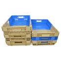 Nesteld kunststofbak 400 x 600 - 22 liter, massieve bodem en wanden
