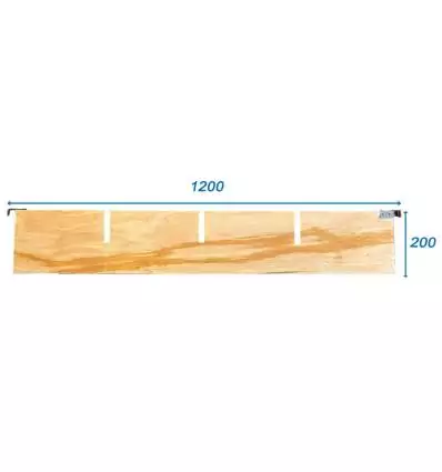 Longitudinal Dividers 1200 mm in wood for collar 80X120