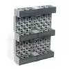 Plastic Pallet 600 X 800 X 160 - Full Tray - adapted for pooling