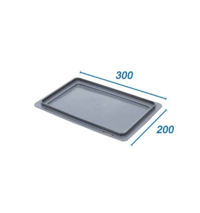 Tampa de plástico para caixa 300 x 200 - sem dobradiça