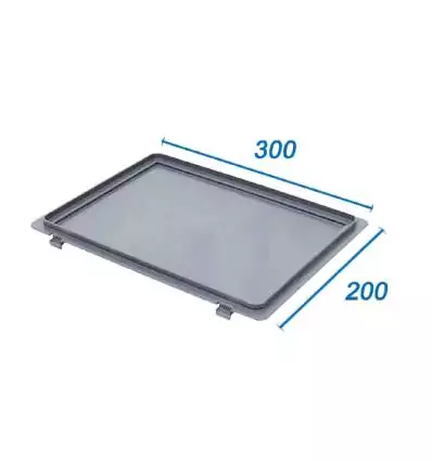 Plastic Lid 200x300 With hinges For Crates 200X300