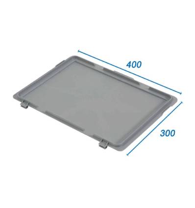 Plastic deksel voor kist 400x300 - met scharnier