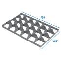 Separador de plástico para caixa 600 x 400 - 24 divisórias