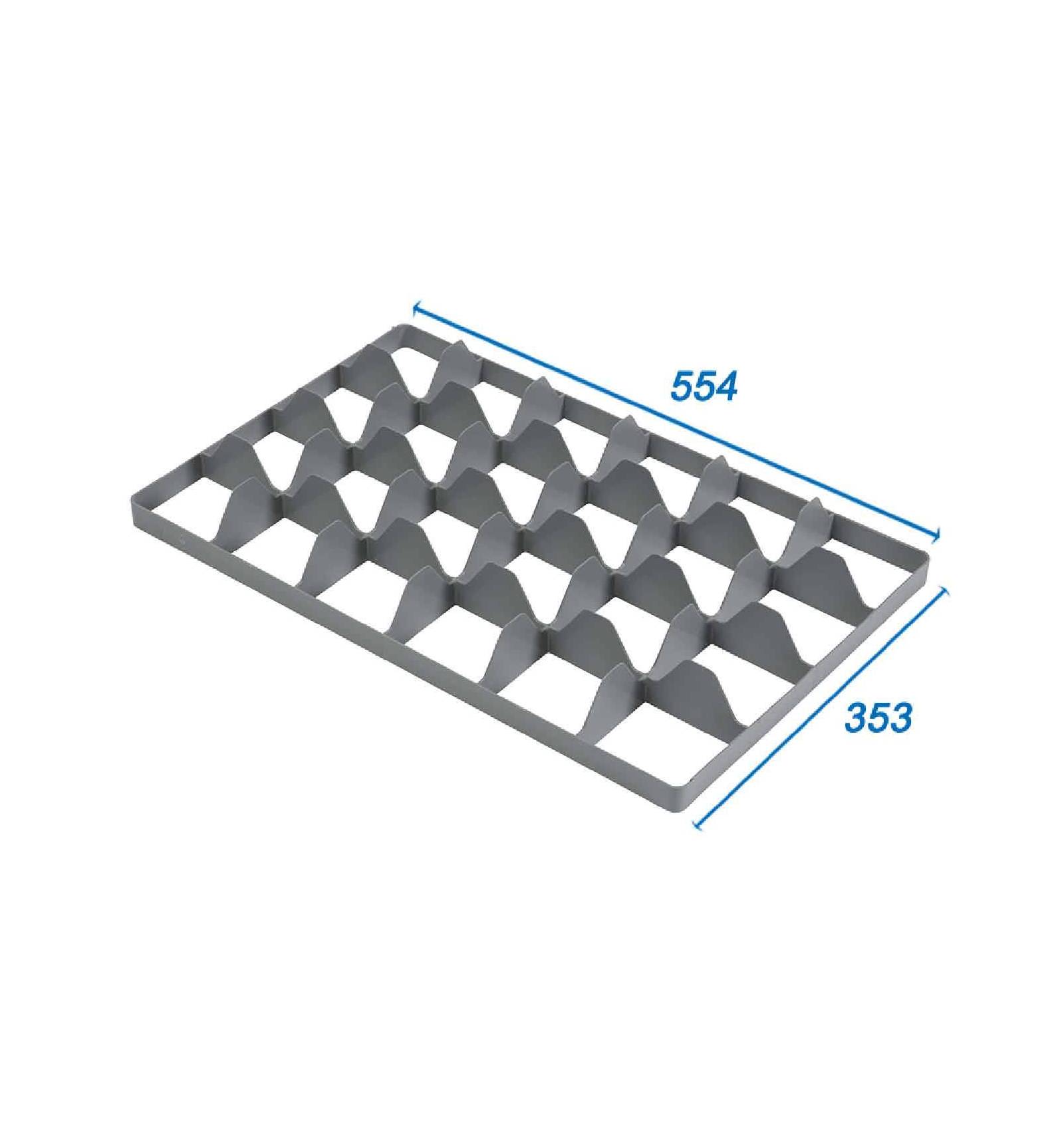 Separador de plástico para caixa 600 x 400 - 24 divisórias