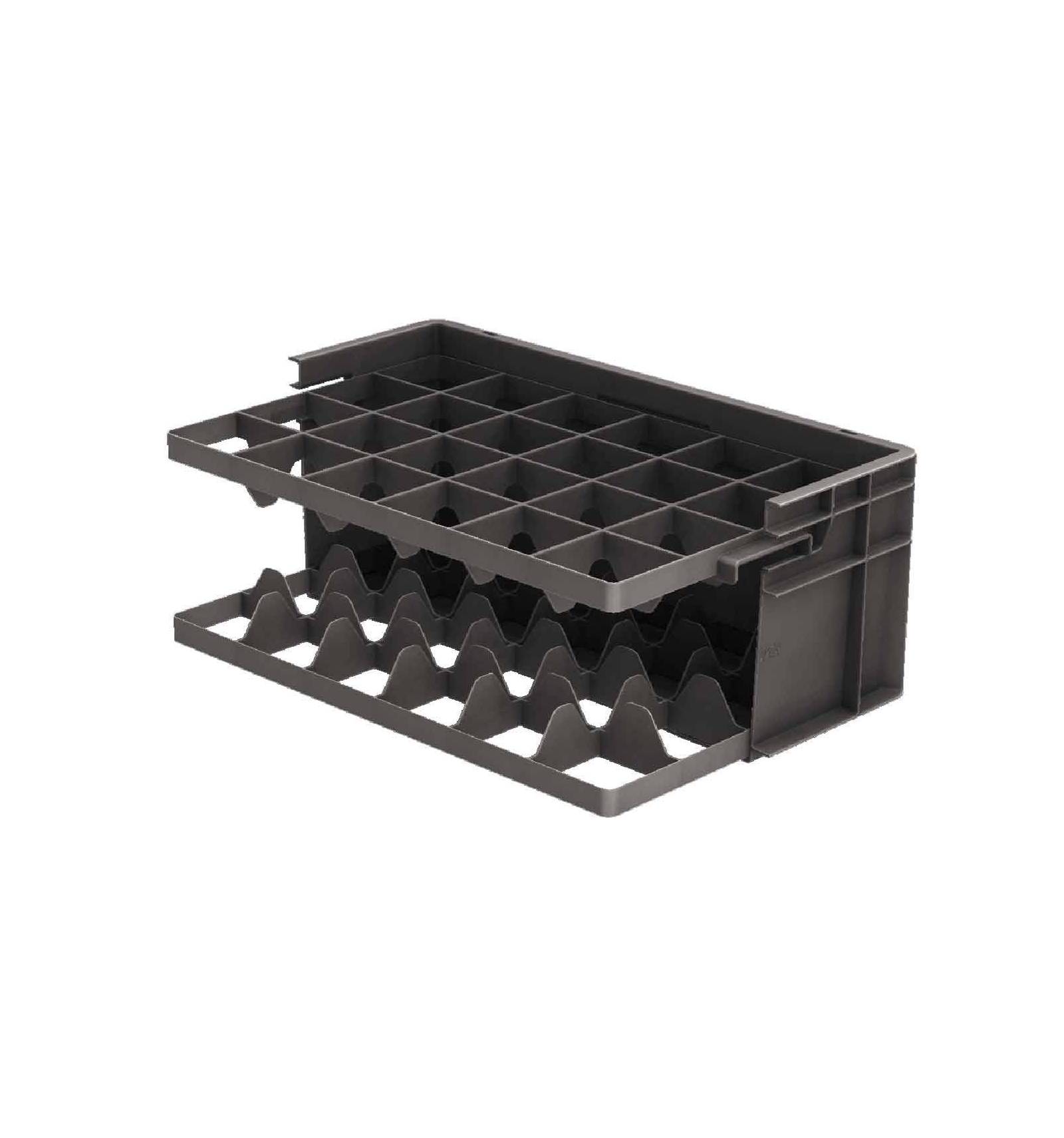Separador plástico para caixa 600 x 400 - 24 compartimentos com pegas 2