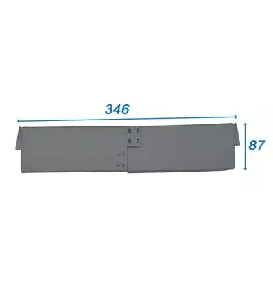Divider in plastic 87x346 for the length